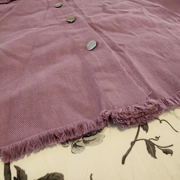 ROCK & ROLL Denim Purple/Lavender Women's Jacket NWT - Size S - Picture 6 of 9